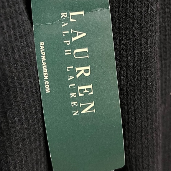 “Ralph Lauren” Women's Black and White Open Front Cardigan (w/tag) - Picture 2 of 4